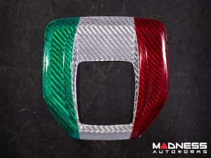 Alfa Romeo Stelvio Shift Gate Trim Panel - Carbon Fiber - Pre '20 - Italian Theme  - Feroce Carbon